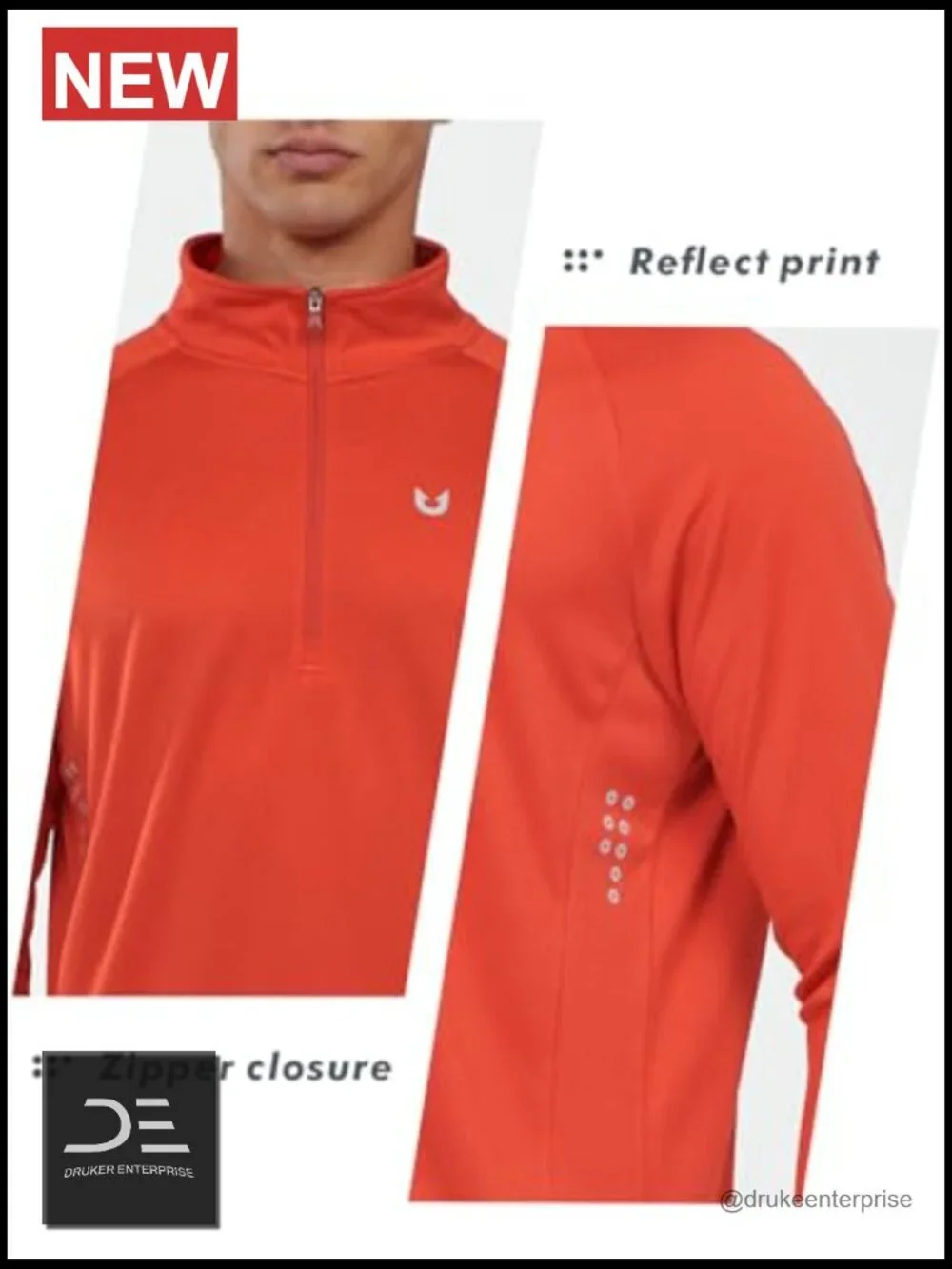 Men's Quick Dry Lightweight Quarter Zip Pullover Athletic Running Golf